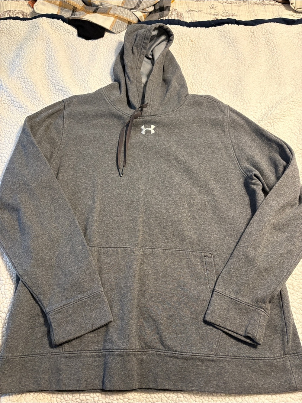 Under Armour Men's Charcoal Gray Pullover Hoodie